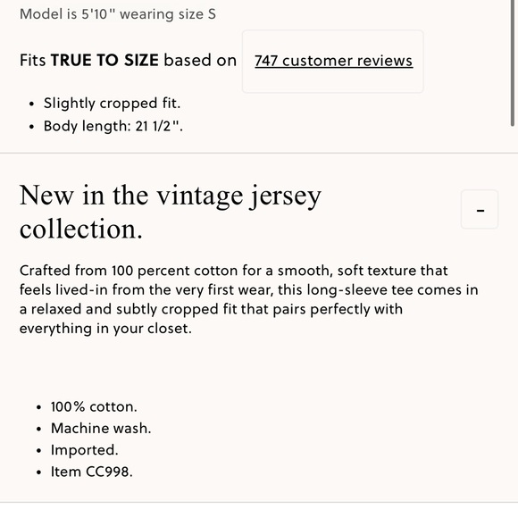 J.Crew Vintage jersey long-sleeve T-shirt - Picture 3 of 7